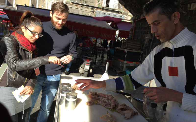 Catania street food - stigliola